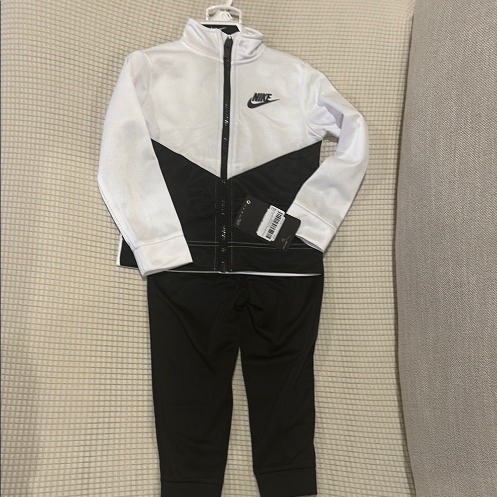 Nike Black and White Tracksuit